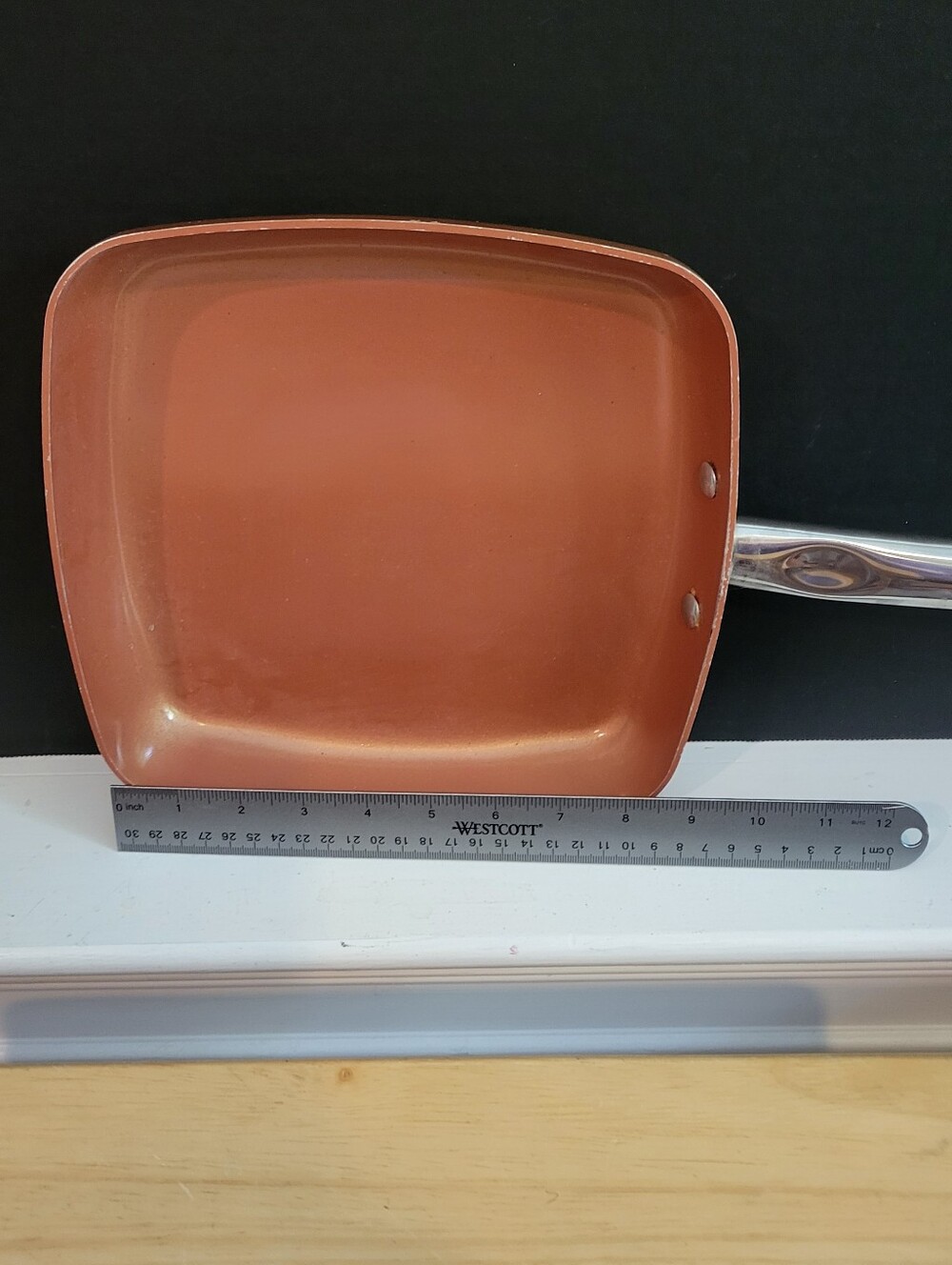 Copper Chef Square Frying Lightweight Pan Nonstick Coating 9.5" - Picture 2 of 7